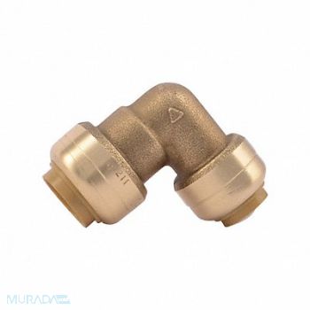 SHARKBITE 90 Elbow Push Fitting 1/2 in x 3/8 in, 19F909