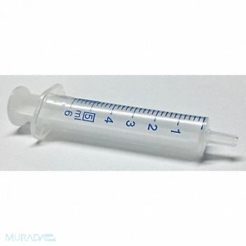 NORM-JECT Plastic Syringe Luer Slip 5 mL PK100, 19G339
