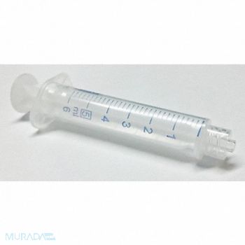 NORM-JECT Plastic Syringe Luer Lock 5 mL PK100, 19G346