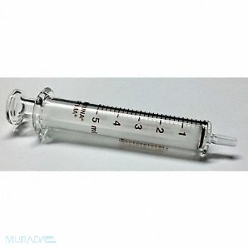 FORTUNA Reusable Glass Syringe Glass Luer 5 mL, 19G351