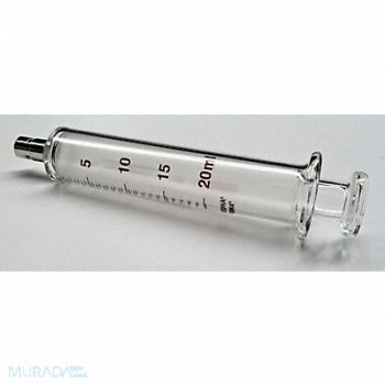 FORTUNA Glass Syringe Metal Luer Lock 20 mL, 19G362