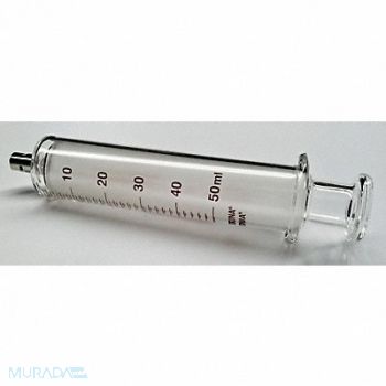 FORTUNA Glass Syringe Metal Luer Lock 50 mL, 19G364