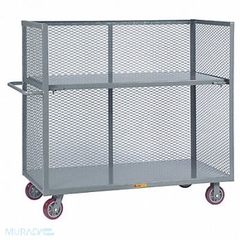 LITTLE GIANT Bulk Storage Cart 60x30 w/Drop Shelf, 19G927