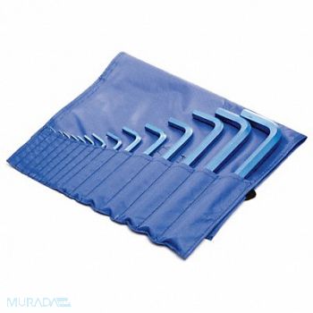 METRIC BLUE HexKeySt L 2 3/4 in to 11 5/8 in, 19G972