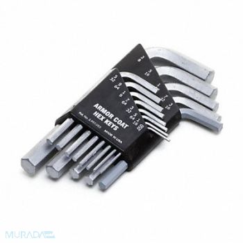 ARMOR COAT Hex Key Set 13 Pieces, 19G976