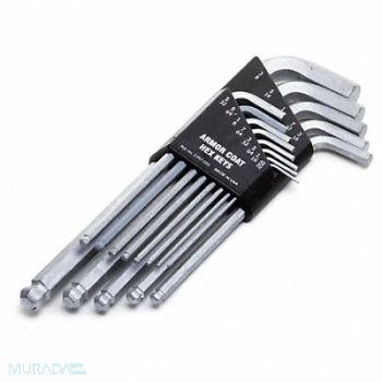 ARMOR COAT Ball End Hex Key Set 13 Pieces, 19G980