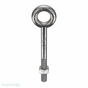 KEN FORGING Machinery Eye Bolt Shank D 1/4 in, 19L166