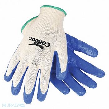 CONDOR G6624 Coated Gloves Cotton/Polyester M PR, 19L533