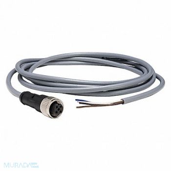 TELEMECANIQUE SENSORS Cordset 16.4 ft Gray 250VAC/300VDC, 19MJ26