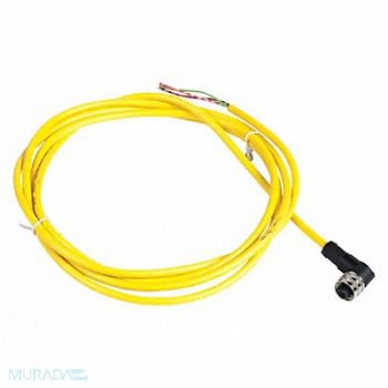 TELEMECANIQUE SENSORS Cordset 6.56 ft Yellow 250VAC/300VDC, 19MJ39