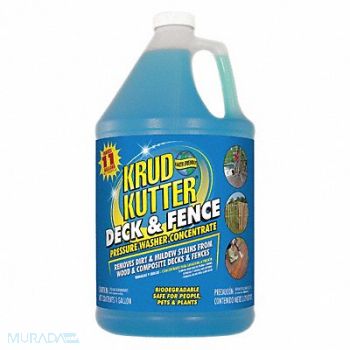 KRUD KUTTER Deck and Fence Cleaner 1 gal Bottle, 19MP88