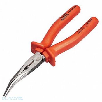 ITL Bent Needle Nose Plier 6-1/4 L Serrated, 19MU92