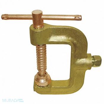GRAINGER APPROVED Ground Clamp 1 to 2/0 AWG Brass, 19N770