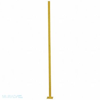 GRAINGER APPROVED In Line post 6 ft Yellow, 19N876