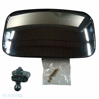 GRAINGER APPROVED Forklift Mirror Polypropylene Metal Blk, 19ND88