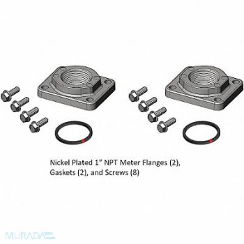 FILL-RITE Meter/Flange Kit 1 In NPT Nickel, 19NK99