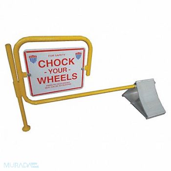 GRAINGER APPROVED Wheel Chock Alum W 7 In H 8 In, 19P544