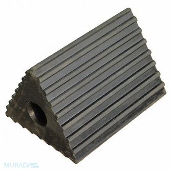 GRAINGER APPROVED Wheel Chock Rubber W 6-1/2 In H 4-1/2 In, 19P546
