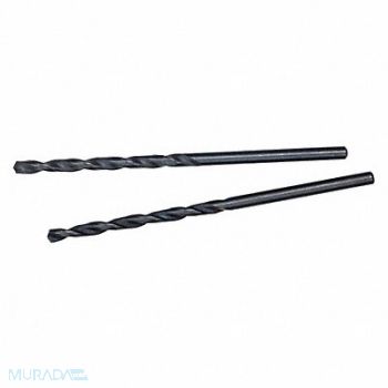 MILWAUKEE Drill Bit 3/32 in Black Oxide PK2, 19RK18