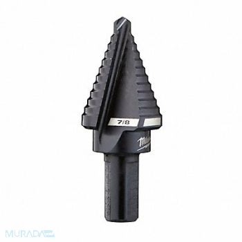 MILWAUKEE Step Cone Drill 7/8in to 7/8in HSS, 19RK78