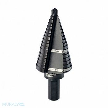 MILWAUKEE Step Cone Drill 7/8in to 1.125in HSS, 19RK80