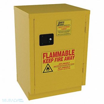 JAMCO Flammable Safety Cabinet 12 gal Yellow, 515X56