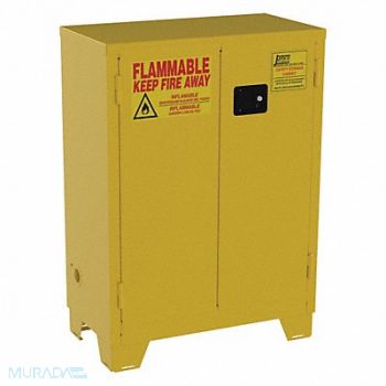 JAMCO Flammable Safety Cabinet 28 gal Yellow, 19T280