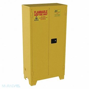 JAMCO Flammable Safety Cabinet 44 gal Yellow, 19T282