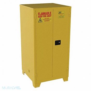 JAMCO Flammable Safety Cabinet 60 gal Yellow, 19T284