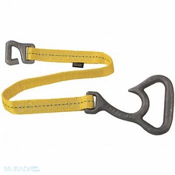 GEMTOR Hose Strap Polyester/Aluminum Yellow, 19TJ55
