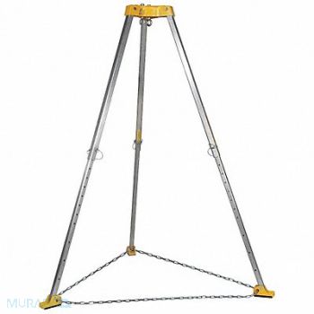 GEMTOR Tripod 310 lb Yellow, 19TJ77