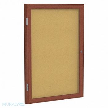 GHENT Enclosed Bulletin Board Cork 36x24 In., 8WTU0