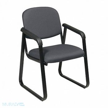 OFFICE STAR Desk Chair Fabric Gray 18 to 18 Seat Ht, 314K43