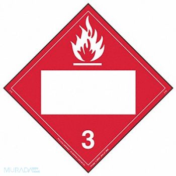 LABELMASTER DOT Container Placard 10-3/4 W, 19UA08