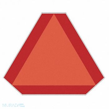 LABELMASTER Placard 16inx14in Plastic Orange/Red, 19TZ96