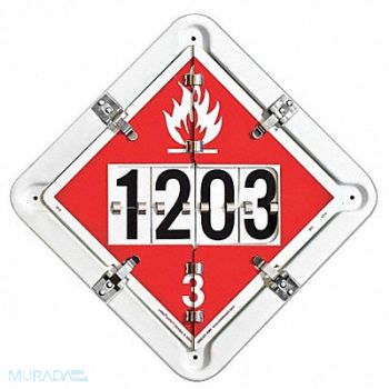 LABELMASTER Full Frame Flip Placard Holder 13-1/2 H, 19UA05