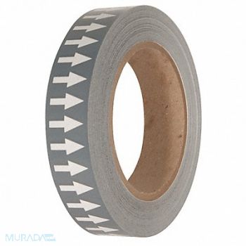 INCOM MANUFACTURING Arrow Tape Gray 1in W 108ft Roll L, 19UC33