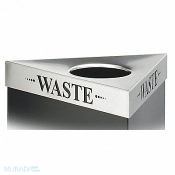 SAFCO Recycling Lid Flat Stays Open Slvr, 19YA13