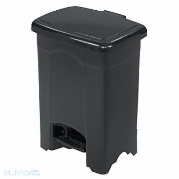 SAFCO Wastebasket Rectangular 4 gal Black, 19YA30