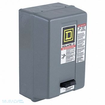 SQUARE D Magnetic Motor Starter NEMA 208V 18A 1P, 19YA90