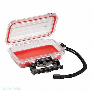 PLANO MOLDING Storage Box Cam Action Clear 1 5/8 in, 19YM94