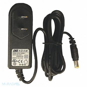 ADAM EQUIPMENT AC Adapter 3 ft Cord 120V AC UL Listed, 19YP14