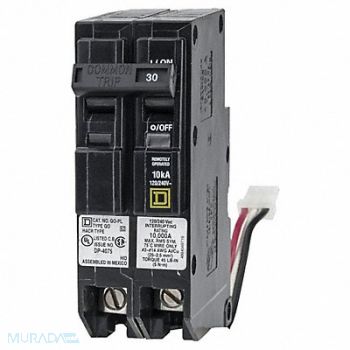 SCHNEIDER ELECTRIC Circuit Breaker 30A Plug In 120/240V 2P, 19YP31