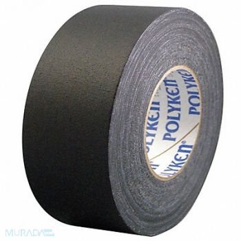 POLYKEN Gaffer s Tape Black 4 in x 55yd 11.5 mil, 19YP90
