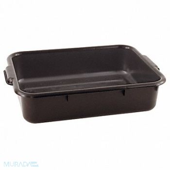 CRESTWARE H6051 Bus Tub Polypropylene Black, 19YU54