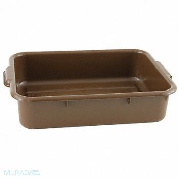 CRESTWARE H6051 Bus Tub Polypropylene Brown, 19YU55