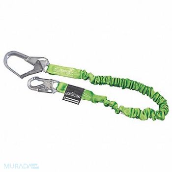 HONEYWELL MILLER Shock-Absorbing Lanyard Green, 19Z813