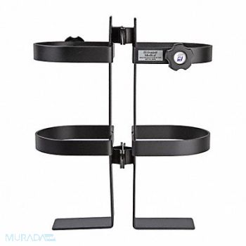 SMARTSTACK Dual Tank Holder Pole Mounted Black, 19ZA51