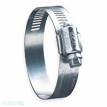 GRAINGER APPROVED Worm Gear Hose Clamp 9/16 W 1/2 ID PK10, 1A529