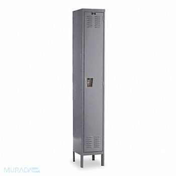 HALLOWELL G3734 Wardrobe Locker Lvrd 1 Wide 1 Tier Gray, 1AED6